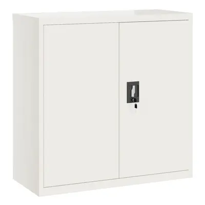 (white, x x cm) vidaXL Office Cabinet Steel Filing Storage File Cabinet Cupboard Under Desk