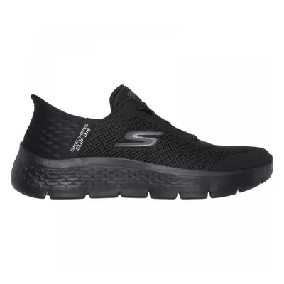 (5 (Adults')) GO WALK Flex - Grand Entry | Black | Women's Comfy Hands Free Slip-In Trainers