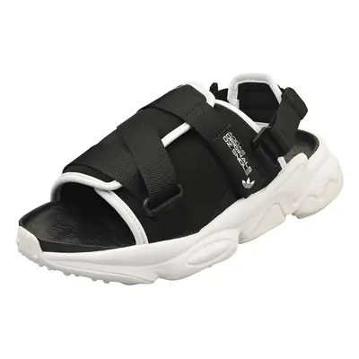 (5) adidas Ozweego Mens Walking Sandals in Black White