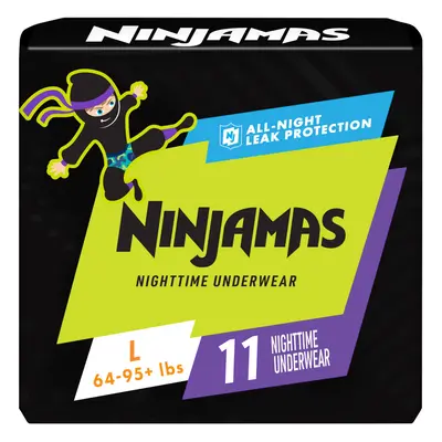 Pampers Ninjamas Nighttime Bedwetting Underwear Boys - Size (64-125 lbs), Count