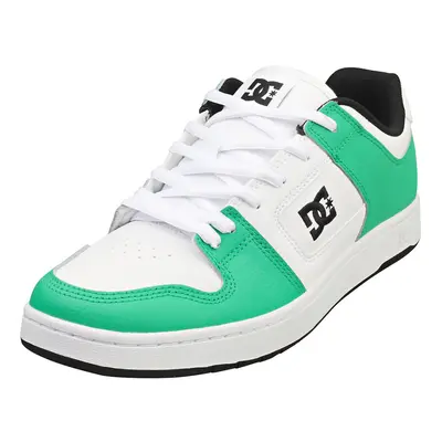 (8) DC Shoes Manteca Mens Skate Trainers in White Green