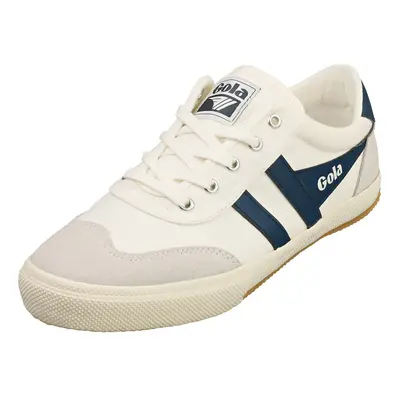 (7) Gola Badminton Mens Casual Trainers in White Blue