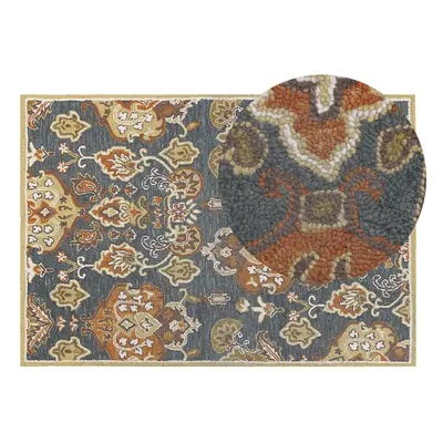 Wool Area Rug x cm Multicolour UMURLU