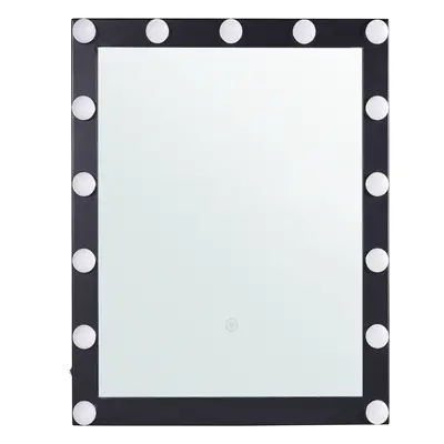 LED Bathroom Mirror ODENAS cm cm Black