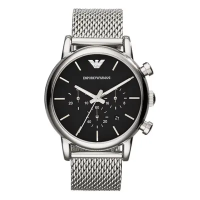 Emporio Armani AR1811 Men's Silver Mesh Strap Chronograph Watch