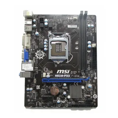 MSI H81M-P33 Micro ATX Motherboard LGA DDR3 I/O SHIELD INCLUDED