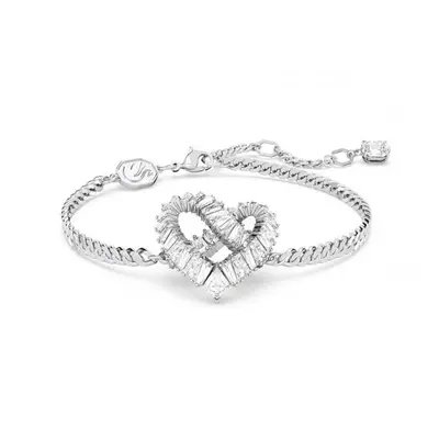 Swarovski Matrix Rhodium White Heart Bracelet