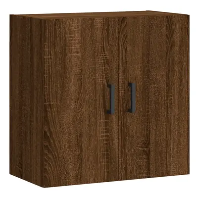 (brown oak) vidaXL Wall Cabinet Storage Cabinet Display Cabinet White Engineered Wood