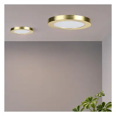 (24W, Satin Brass) Bathroom Round LED Ceiling Lights