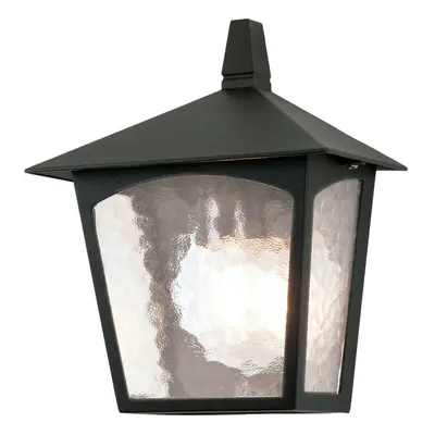 IP23 Bulb Half Lantern Wall Light Black LED E27 100W