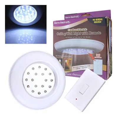 Battery Operated Wireless LED Night Light Remote Control Ceiling Light