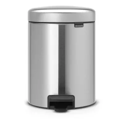 Brabantia Pedal Bin newIcon with Plastic Inner Bucket, Litre - Matt Steel Fingerprint Proof