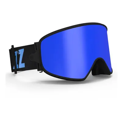 (Blue lens) Ski 2in1 with Magnetic Lens for Night Anti-Fog UV400 Snowboard Men Women Glasses