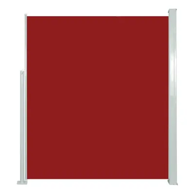 (red, x cm) vidaXL Retractable Side Awning Garden Privacy Screen Balcony Outdoor Screen