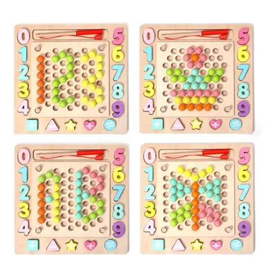 Jigsaw Puzzle Children's Puzzle Clip Color Ball Training Baby's Concentration Parent-child Toys