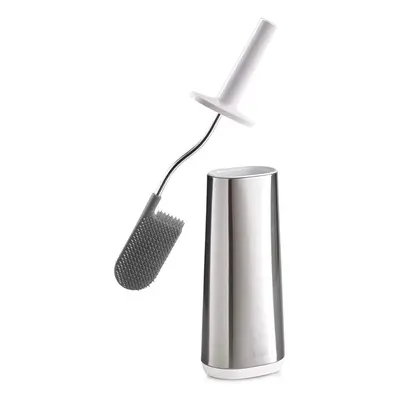 Joseph Joseph Bathroom Flex Smart Toilet Brush with Holder, Stainless Steel