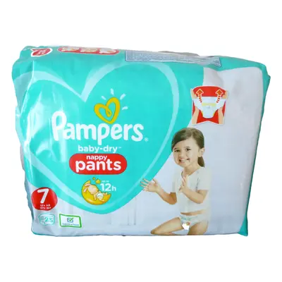 (4 packs) Pampers Baby Dry Nappy Pants Size (17+kg)