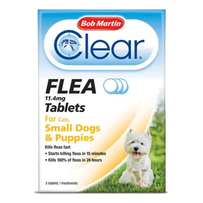 (Puppies & Small Dogs under 11kg ) Bob Martin Clear Cat & Dog Flea Tablets