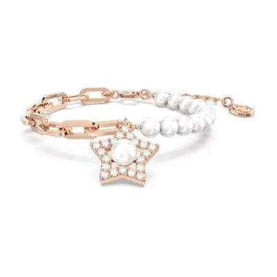 Swarovski Stella Crystal Star White Rose Gold-Tone Plated Bracelet