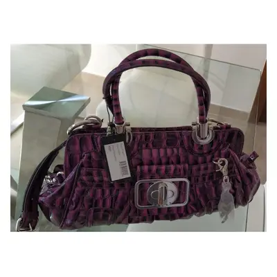 Guess by Marciano Handbag Purple Croc Effect Limited Edition