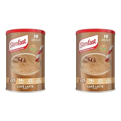 (CafÃ© Latte) SlimFast Meal Replacement Shake for Weight Loss & Balanced Diet, Vitamins and Mine