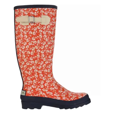 (8 UK, Parsley Satsuma) Regatta Womens Orla Kiely Hi Patterned Adjustable Wellington Boots Welli