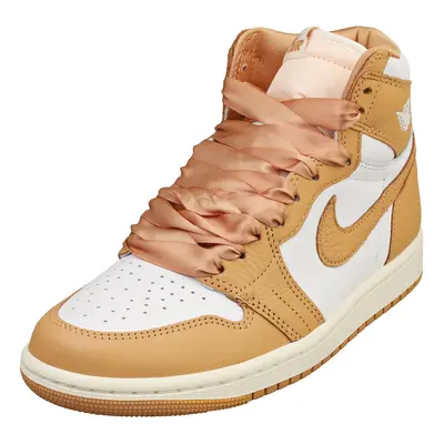 (8) Nike Air Jordan Retro Hi Oh Womens Fashion Trainers in White Gold