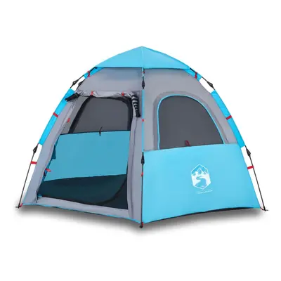 (Blue, x x cm) vidaXL Camping Tent Cabin 4-Person Lightweight Dome Tent Blue Quick Release