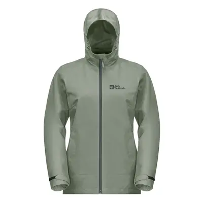 (XS, Mint Leaf) Jack Wolfskin Womens Moonrise In Waterproof Windproof Jacket