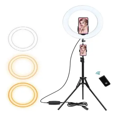 Selfie Ring Light with Tripod Stand and Phone Holder for Live Stream