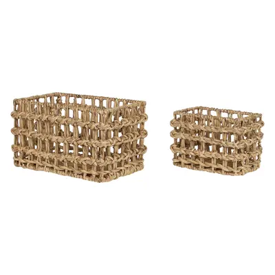 Set of Water Hyacinth Baskets Light DIAN