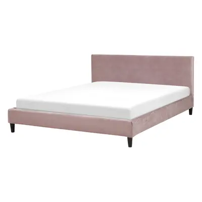 Slatted Bed FITOU x cm (EU King Size) Velvet Pink