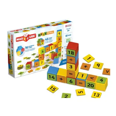 GEOMAG, Magicube Math Building Clips, Magnetic Games Suitable For Children From Yrs Old, Set to 