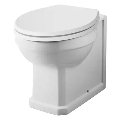 Traditional Back To Wall Toilet Pan - White