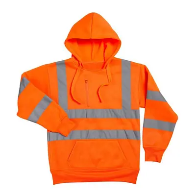 (XXL, Fluorescent Orange) Warrior Mens Hi-Vis Pullover Hoodie