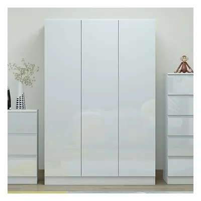 (Gloss White) Narvik Door Wardrobe | Modern Bedroom Wardrobe