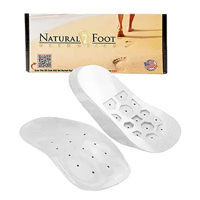 Natural Foot Orthotics Arch Support Insole for Medium Arches - Made with Soft-Flexible Material 