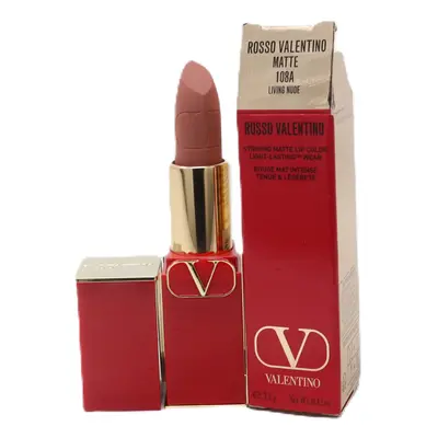 (108A Living Nude (Matte)) Valentino Rosso Valentino Satin Lip Colour 0.12oz/3.4g New With Box