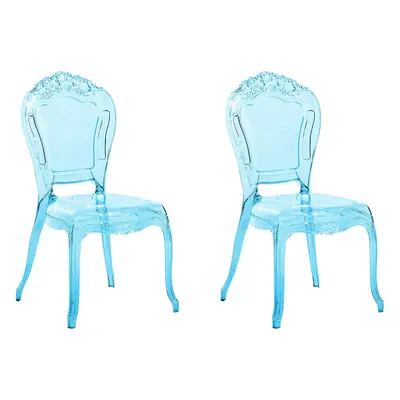 Set of Dining Chairs VERMONT Light Blue