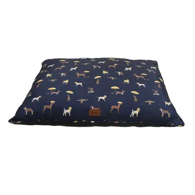 Joules Dog Print Canvas Comfort Dog Mattress Pet Bed