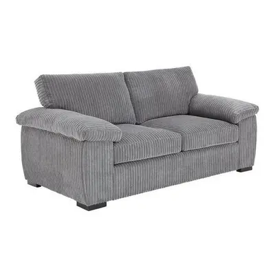 (2 Seater Sofa, Grey) Atrani Jumbo Cord Fabric Sofa