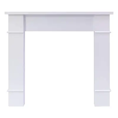 Adam Chelmsford Mantelpiece with Downlights in Pure White, Inch