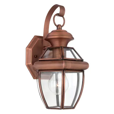 Outdoor IP44 Wall Light Sconce Aged Copper LED E27 60W Bulb Outside External