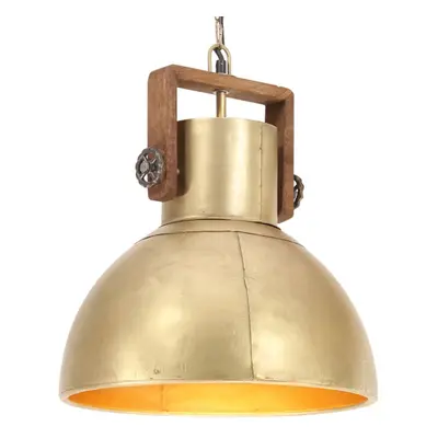 vidaXL Industrial Hanging Lamp W Brass Round cm E27 Ceiling Light Home