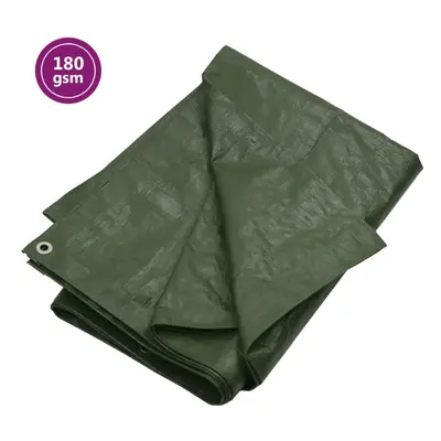 (Green, g/mÂ² x m (W x L)) vidaXL Tarpaulin HDPE Tarp Ground Sheet Covering Multi Colours/Sizes/