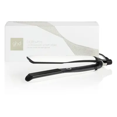 ghd Platinum+ Styler in White - Professional Smart Hair Straighteners, Wishbone Hinge, Ultra Glo