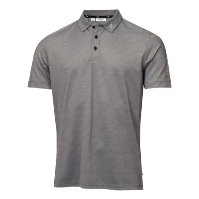 (L, Black Marl) Calvin Klein Mens Concord Sustainable Moisture Wicking Golf Polo Shirt