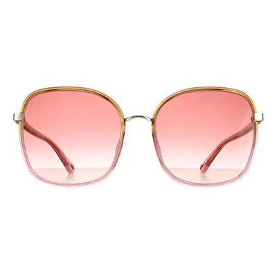 Chloe Sunglasses CH0031S Franky Yellow/Pink Crystal Fade, Gold Pink Gradient