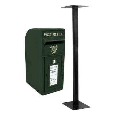 Royal Mail Post Box Cast Iron Pillar ER Letter Wall Mount Postal Floor Stand