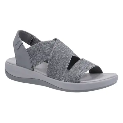 (Grey, 4) Hush Puppies Women's Sophia Elastic Cross Sandal Various Colours